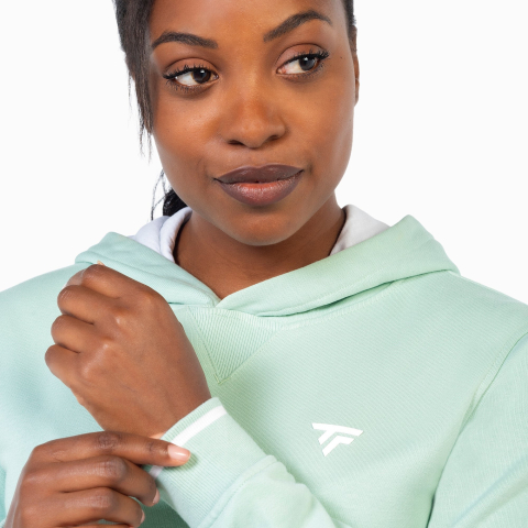 Team Terry Hoodie Junior - Sage