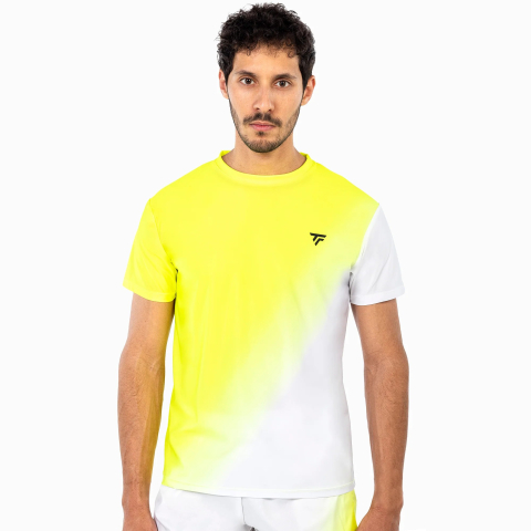 X-Loop Tee - White/Neon Yellow