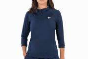 Lady Thermo Zip 3/4 Sleeves - Marine